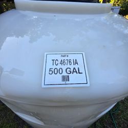 500 gallon water reservoir tank.