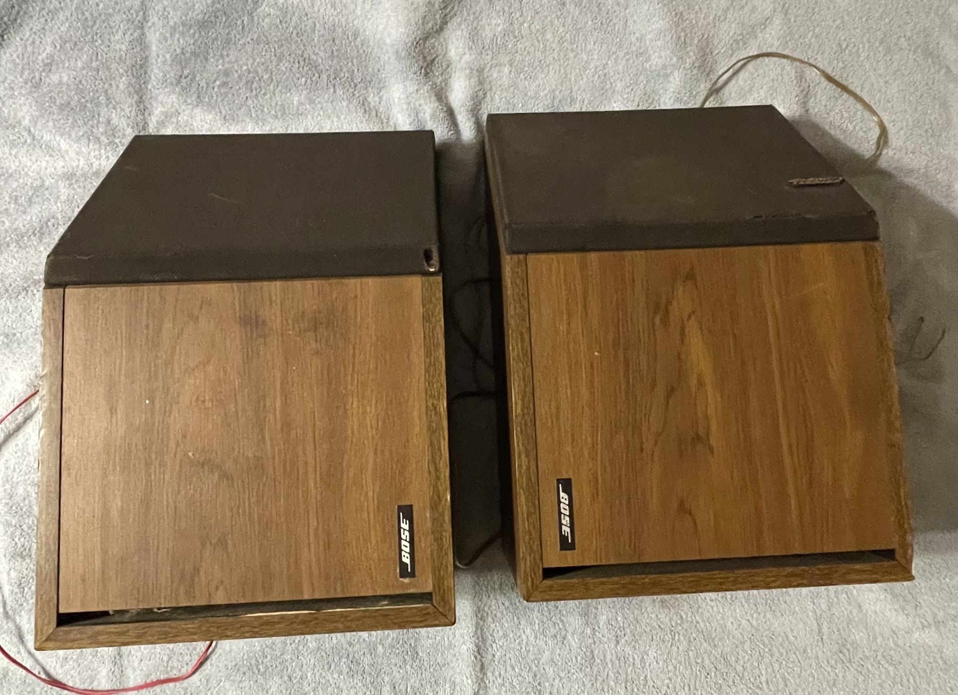 Vintage Bose 2.2 Direct Reflecting Speakers Right Left Impedance 8 OHM 