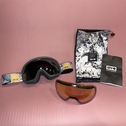 Spy+ Danny Larsen Snow Goggles 2 Piece Set With Storage Bag And Guide