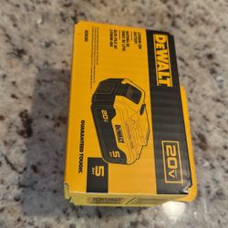 New Sealed Dewalt 20V 5ah Battery