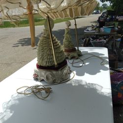 ANTIQUE S. DOLL LAMPS.    CHAIRS. 30 DOLLARS
