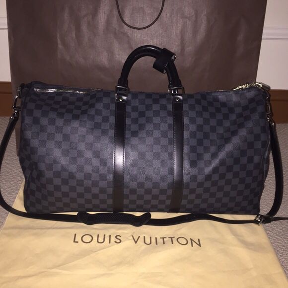 Louis Vuitton Black Keepall 55 for Sale in Waycross, GA - OfferUp