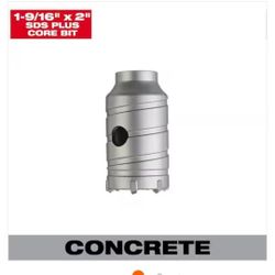 Milwaukee 13 in. Carbide SDS-Plus Masonry Core Bit Adapter