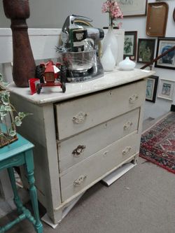 old shabby cabinet