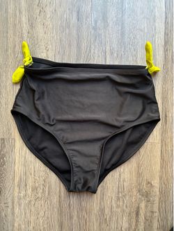Black Bikini Bottoms with yellow Bows