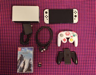 Nintendo Switch OLED Starter Kit Combo With Free Mystery Gift Nintendo Controller Nintendo Game Cube Crisis Core Final Fantasy VII 7 Reunion