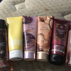 Bulk Of Used Lotions And Spray Baths Me Body Works And Victoria Secrets