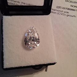 2.42 Carat Pear VS1 Color D Diamonds - IGI Certified (2 Available)