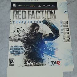 RED FACTION ARMAGEDDON PC XBOX 360 Xbox LIVE PLAYSTATION PS3 Game 2011 only a big box