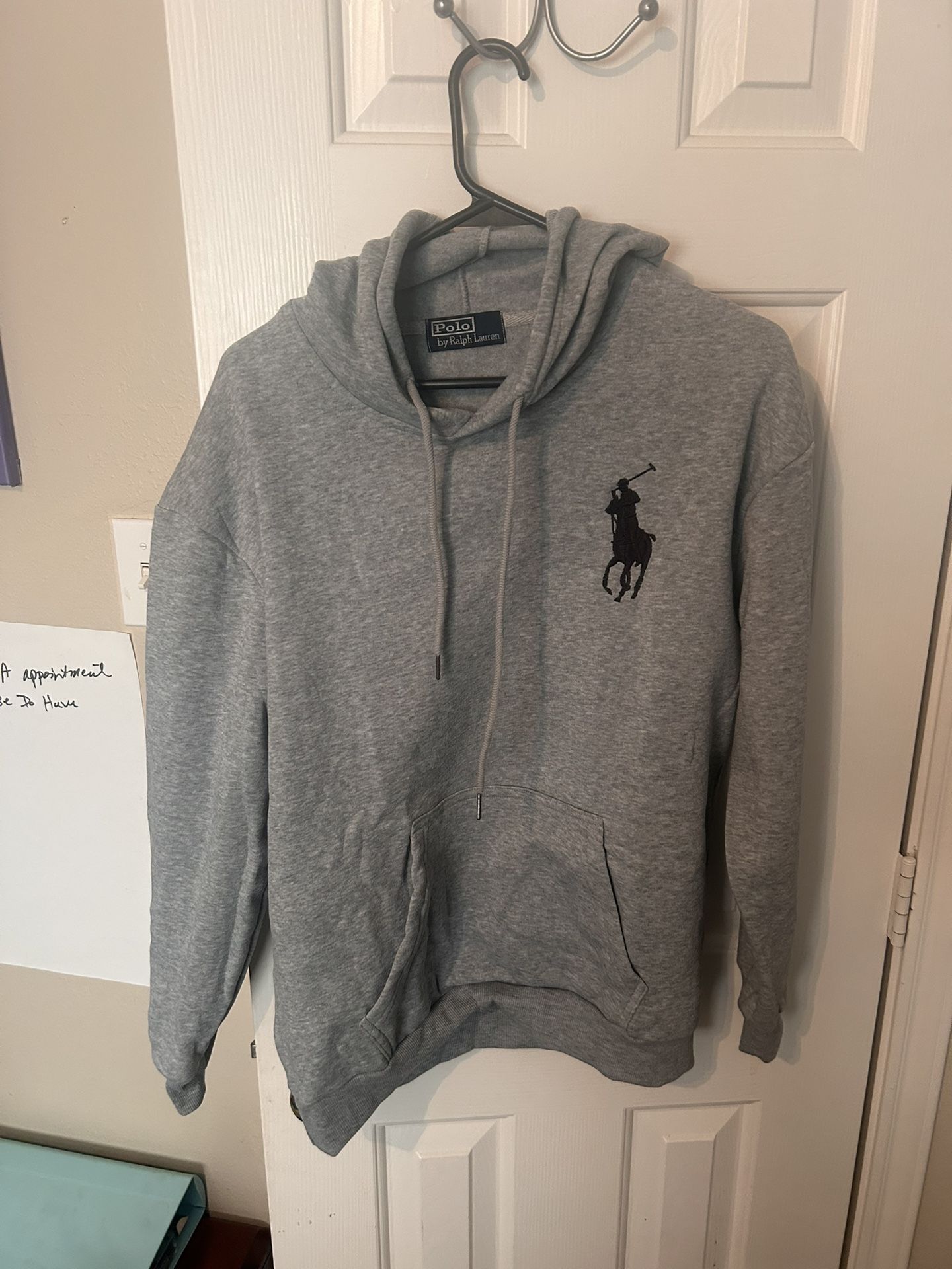 Polo Hoodie Medium Gray