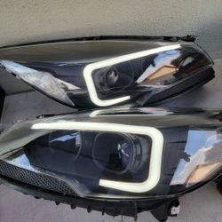 13-16 Ford Escape LED DRL Projector Headlights Luces Calaveras Micas Faros Focos Faroles Headlamps 