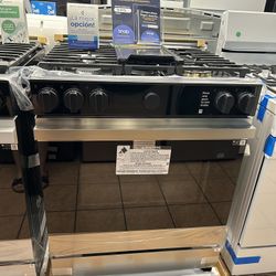 Samsung Bespoke Stainless Steel Slide In Gas Range