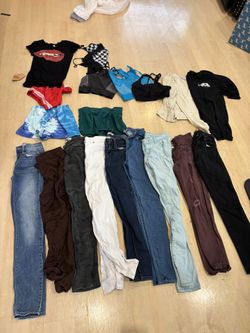 Women Size 0 Pants And Shirts 