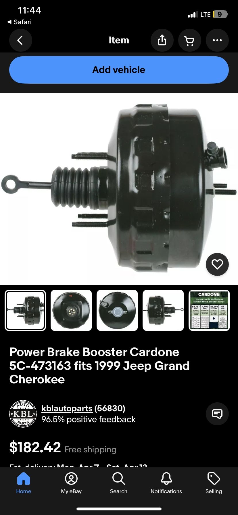 CARDONE New 5C-473163 Hydro-Boost Power Brake Booster