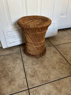 Stand wicker 14 inches tall  1 ft long