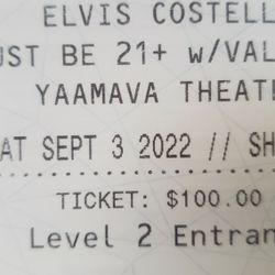 Elvis Costello Tickets 