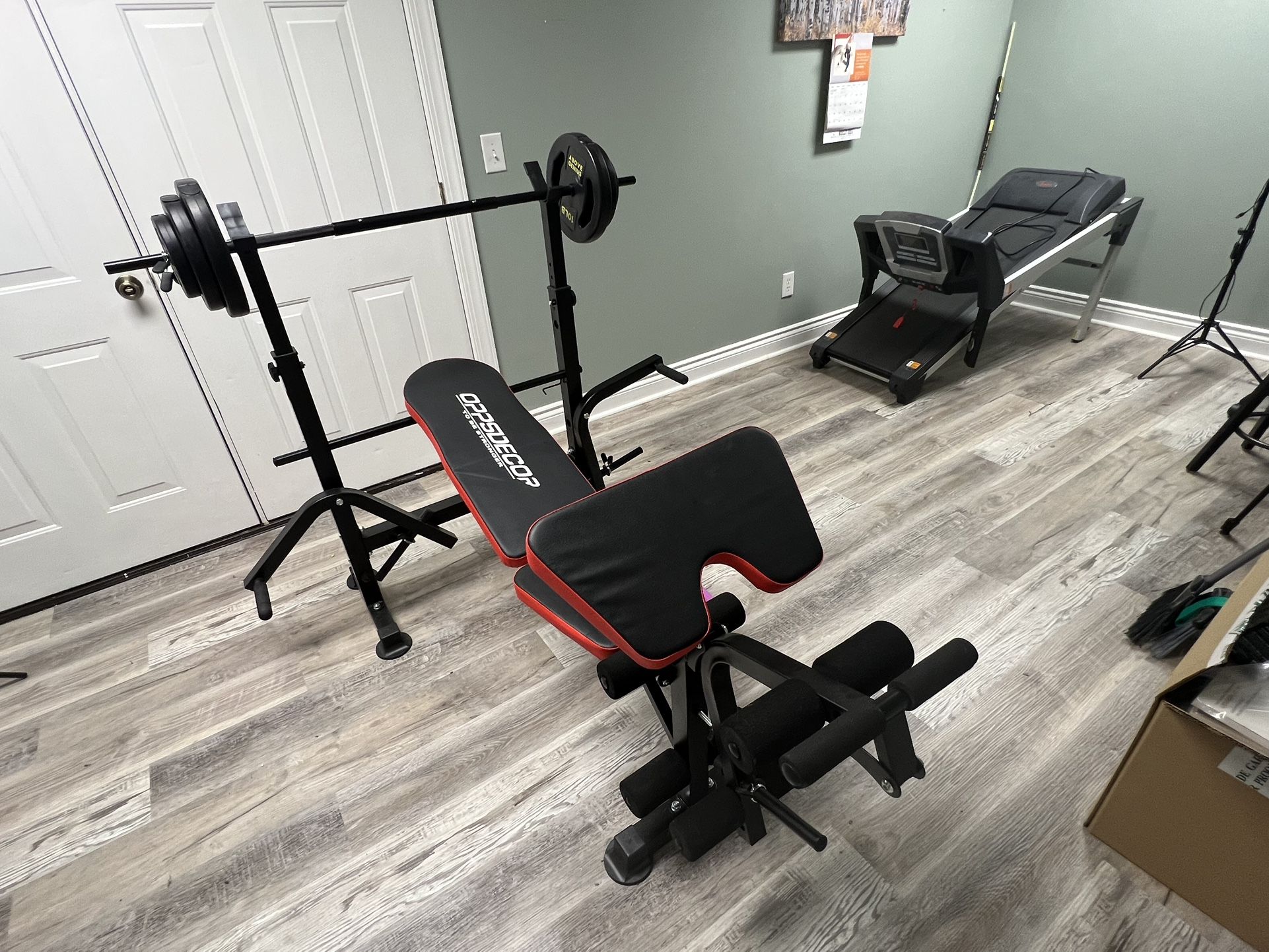 Weight Bench with Weights Included