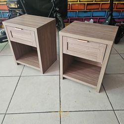 Oakham boho style Nightstands set of 2