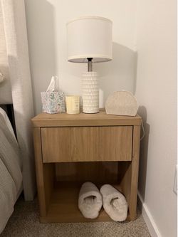 Bedside table & Lamps