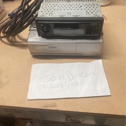 Old School Clarion Tape Deck An Cd Changer