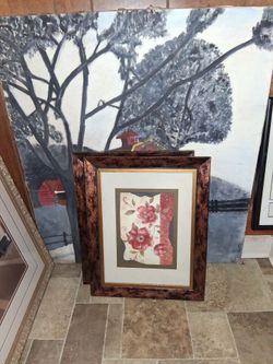 Vintage Vivian  framed painting