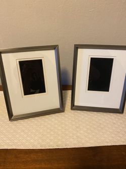 Silver 9X11 Matted Frames (2)