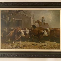 Oil painting on canvas by Jan Watson