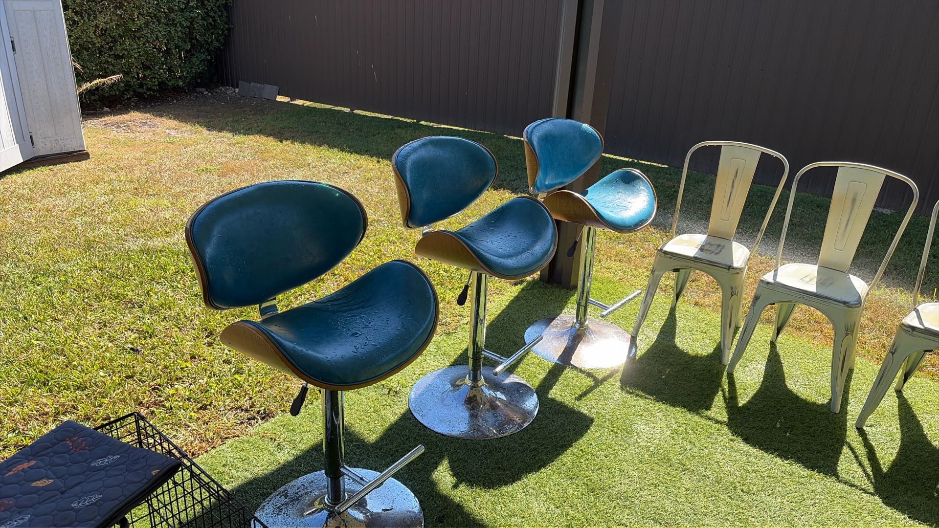 Set Of 3 Mid Century Stools