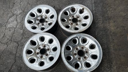 Chrome Clad 17 Inch steel Wheels for 6 lug Chevy Or GMC Truck, Tahoe, Suburban Or Van