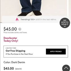 Lane Bryant signature straight mid rise short