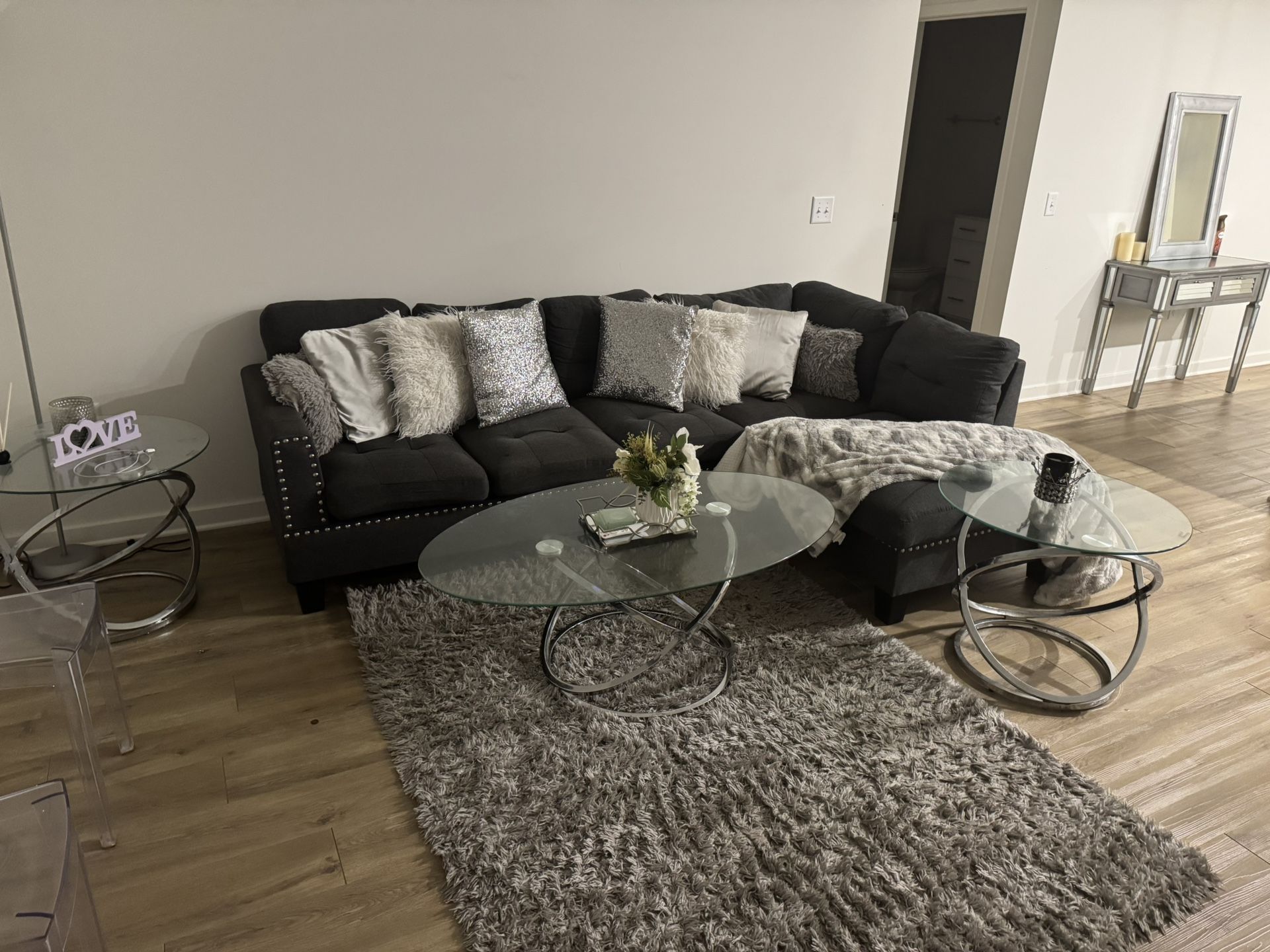 Couch, Side And  Coffees Table 