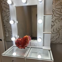 Vanity Set Hollywood Mirror LED Lights Makeup Table✨New