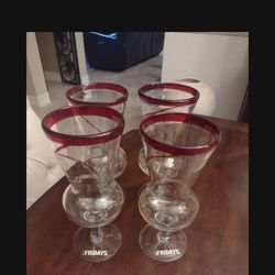 Set Of Four Glasses From T.G.I. Fridays