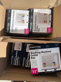 Washing machine valves box