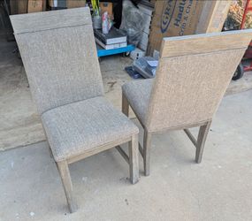 NEW Furniture of America Gray Upholstered Side Chairs