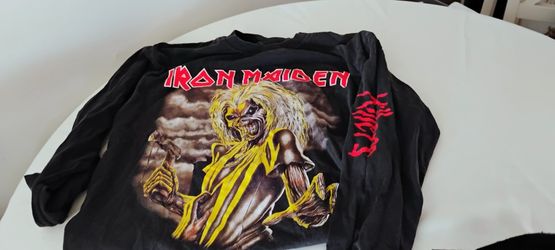 Iron maiden Long sleeve Shirt (Slightly Faded)