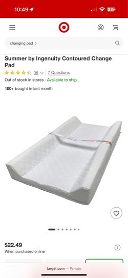 Baby changing pad