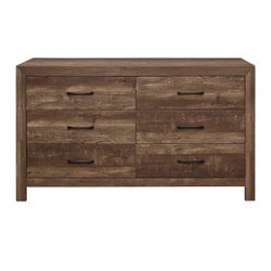 Brand New Rustic Brown/Gray/Natural/White Dresser (58.5 x 16 x 33.5H)