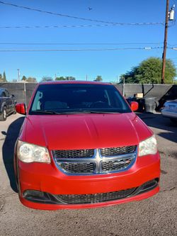 Red Dodge Caravan