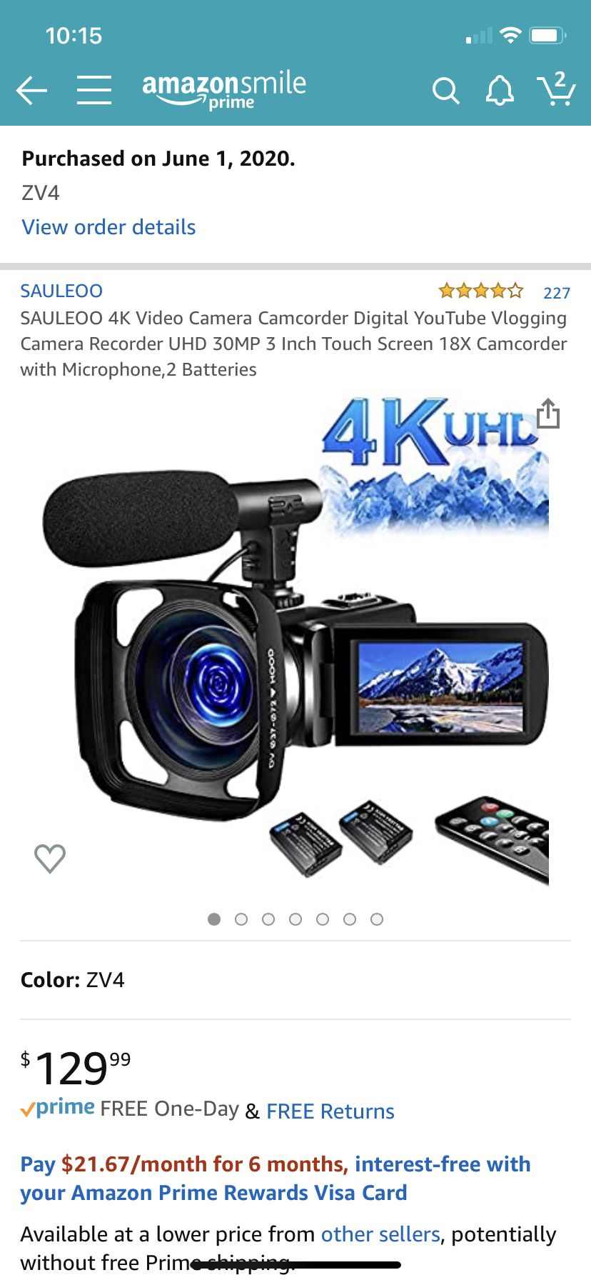 4K Video Camera Camcorder Digital YouTube Vlogging Camera Recorder UHD 30MP 3 Inch Touch Screen 18X Camcorder with Microphone,2 Batteries