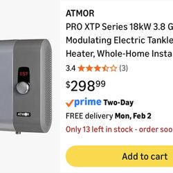 Atmor Pro XTP tankless Water Heater 