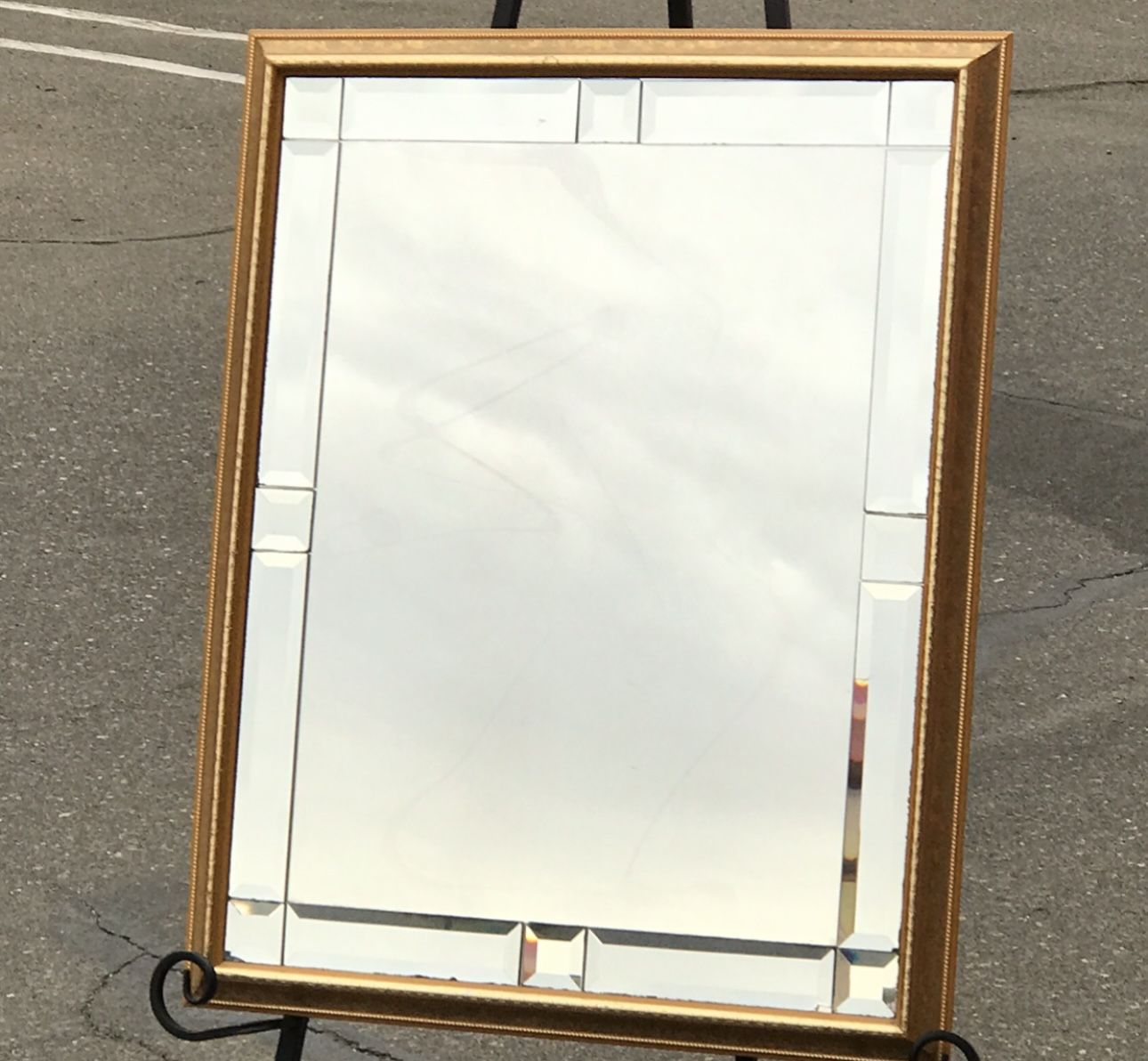 Mid Century- Framed Mirror