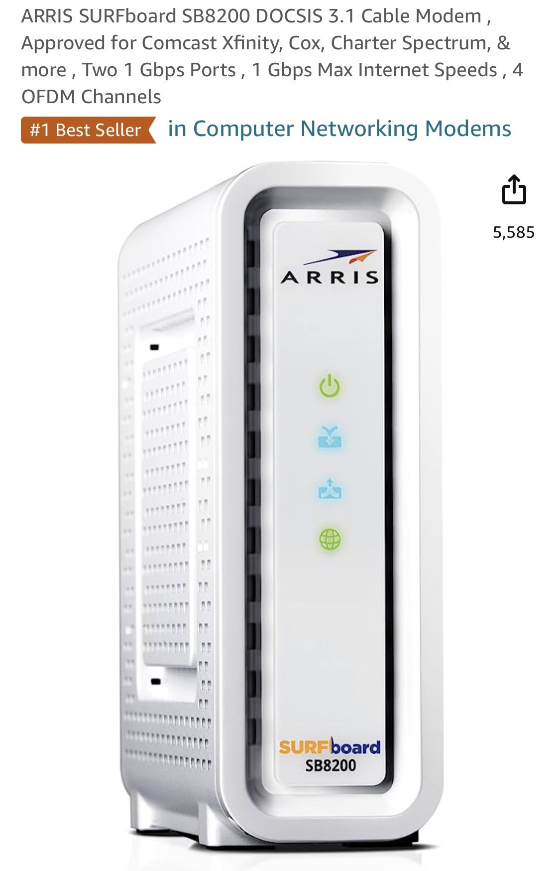 Arris Surfboard Cable Modem