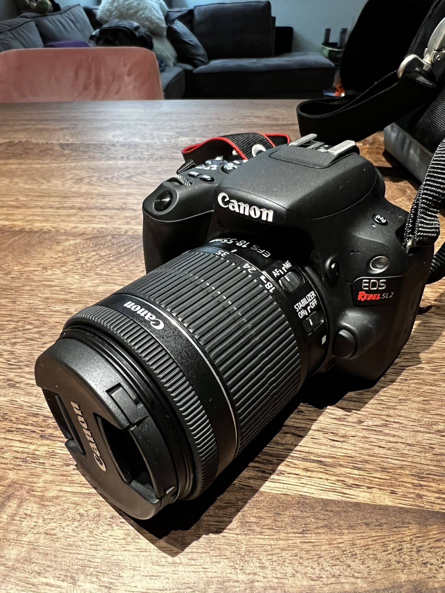 Canon EOS Rebel SL2 body, Canon 18-55mm Lens, and many accessories!