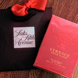 VERSACE EROS FLAME Men's 3.4 oz EDP Spray - ** Authentic & Batch Code Verified ** - NEW IN BOX/SEALED