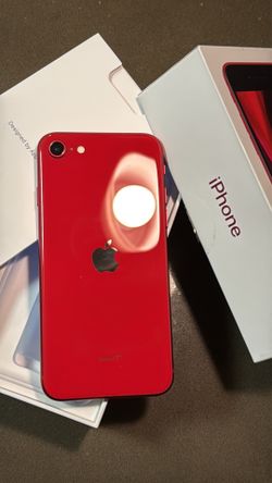 iPhone SE 2nd generation 5G Red UNLOCKED like new in Box