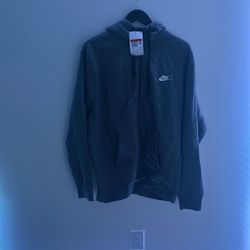 Gray NIKE Zip-up Hoodie