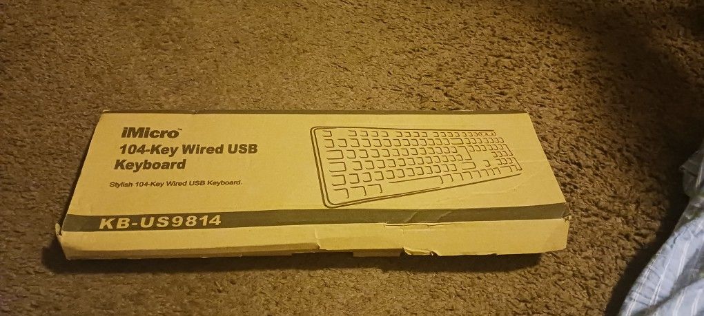 Used IMicro 104-key Wired USB Keyboard