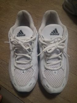 Adidas White Lace-Up Sneakers