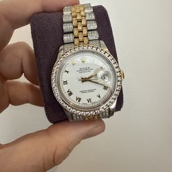 36mm datejust iced out